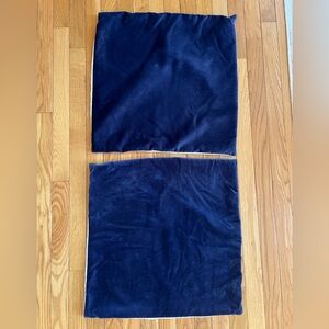 Navy Velvet throw Pillow Covers - Set of 2- Ballard designs